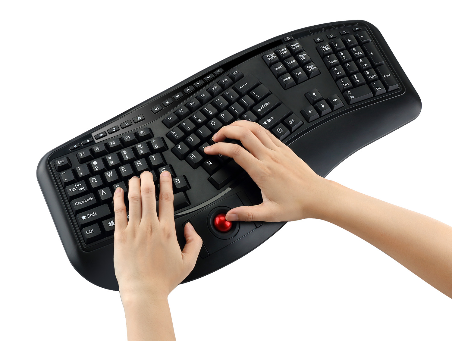 Trackball Keyboard ワイヤレス Amazon.co.jp: Wireless Keyboard, Trackball, Battery Powered